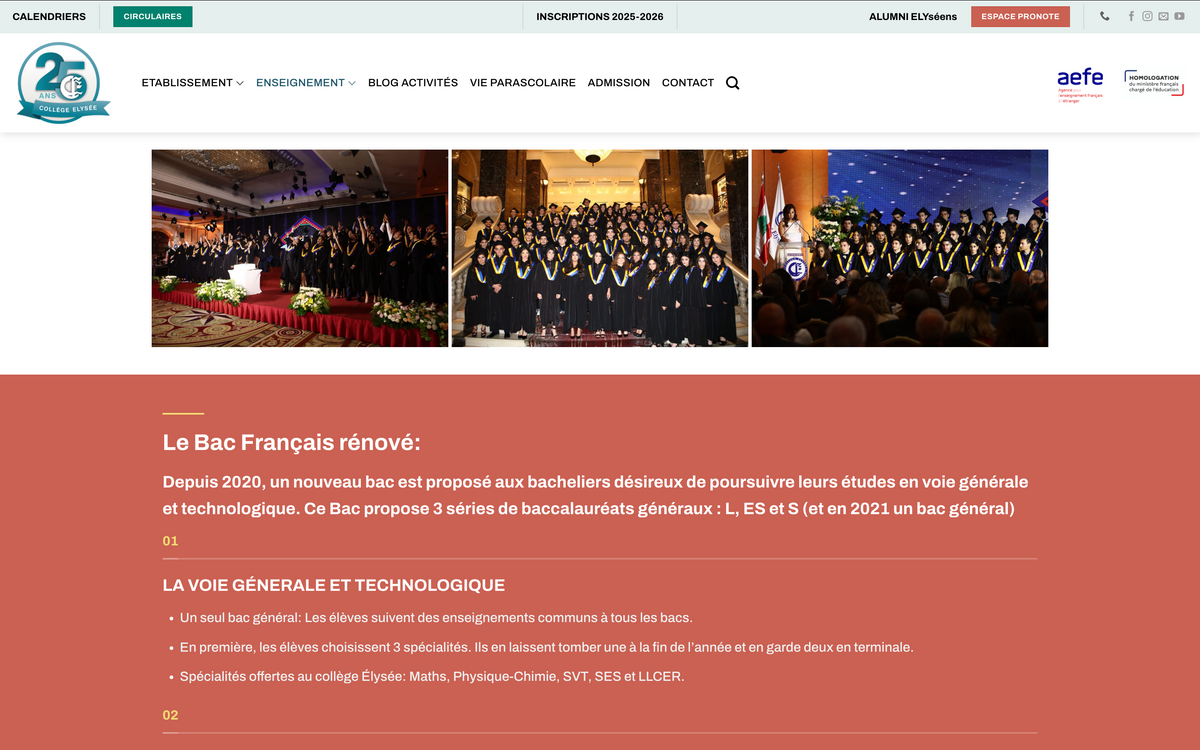 Collège Elysée - mérou