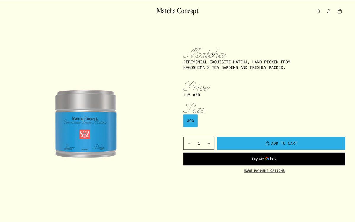 Matcha Concept - mérou